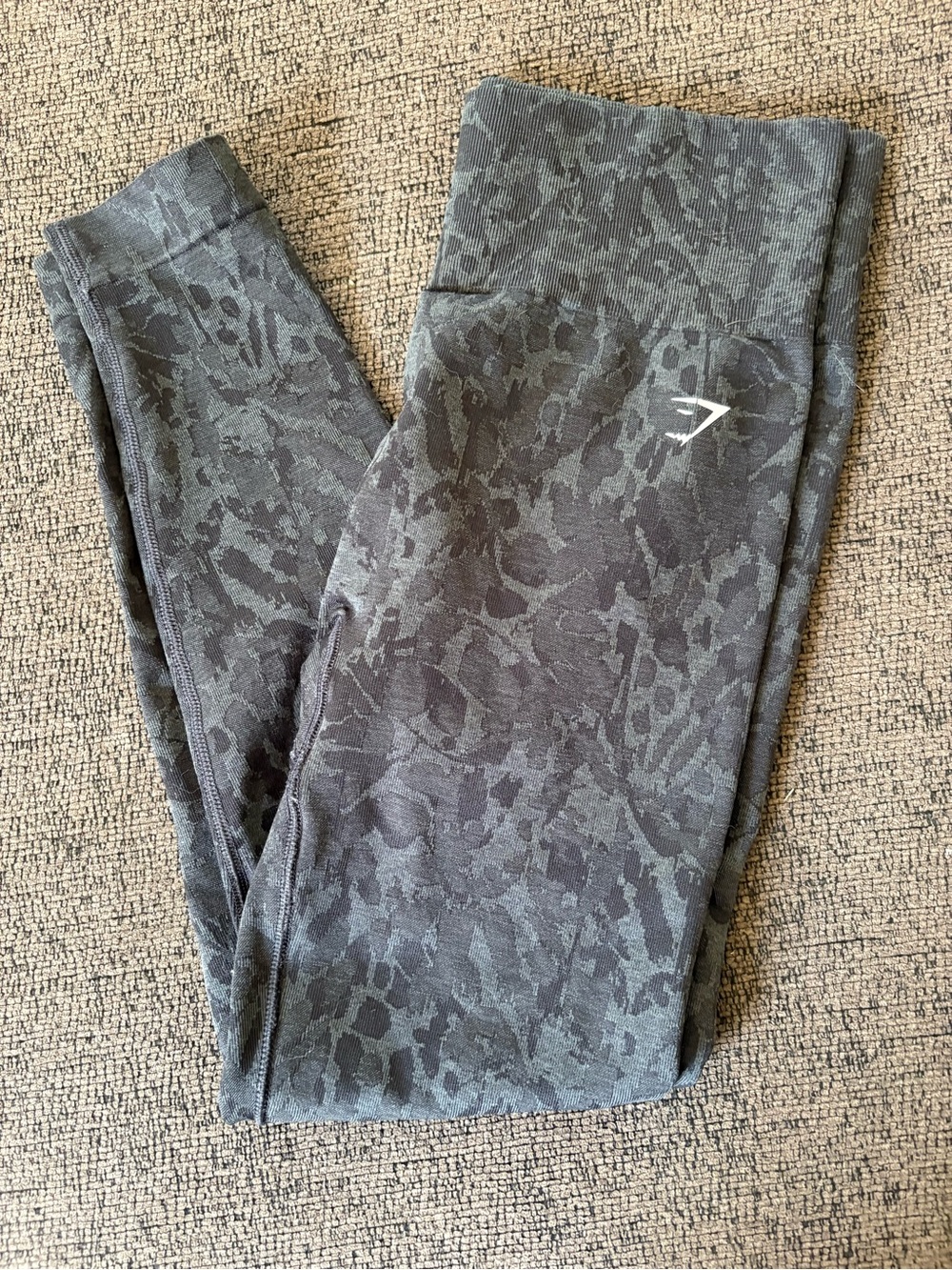 Gymshark Kids Dark Grey Camo Leggings